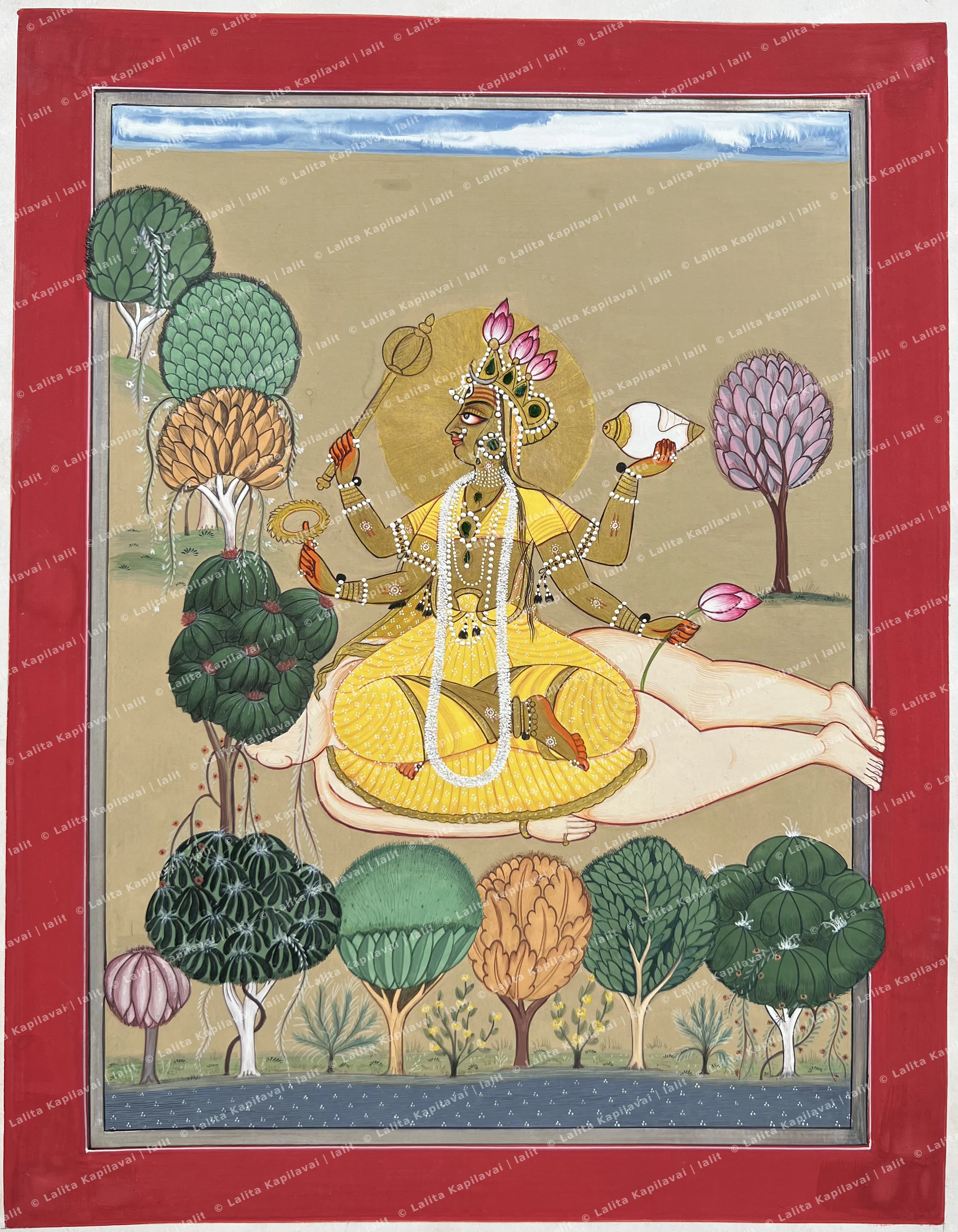 Bhadrakali worshipped by sage Chyavana